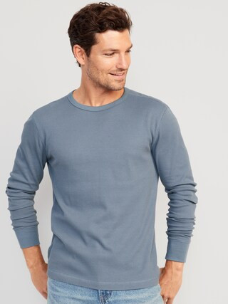 Long-Sleeve Built-In Flex Waffle-Knit T-Shirt for Men | Old Navy (US)