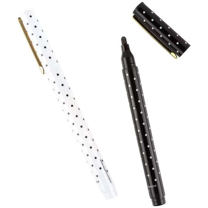 4pk Dry Erase White & Black Markers - Sugar Paper Essentials™ | Target