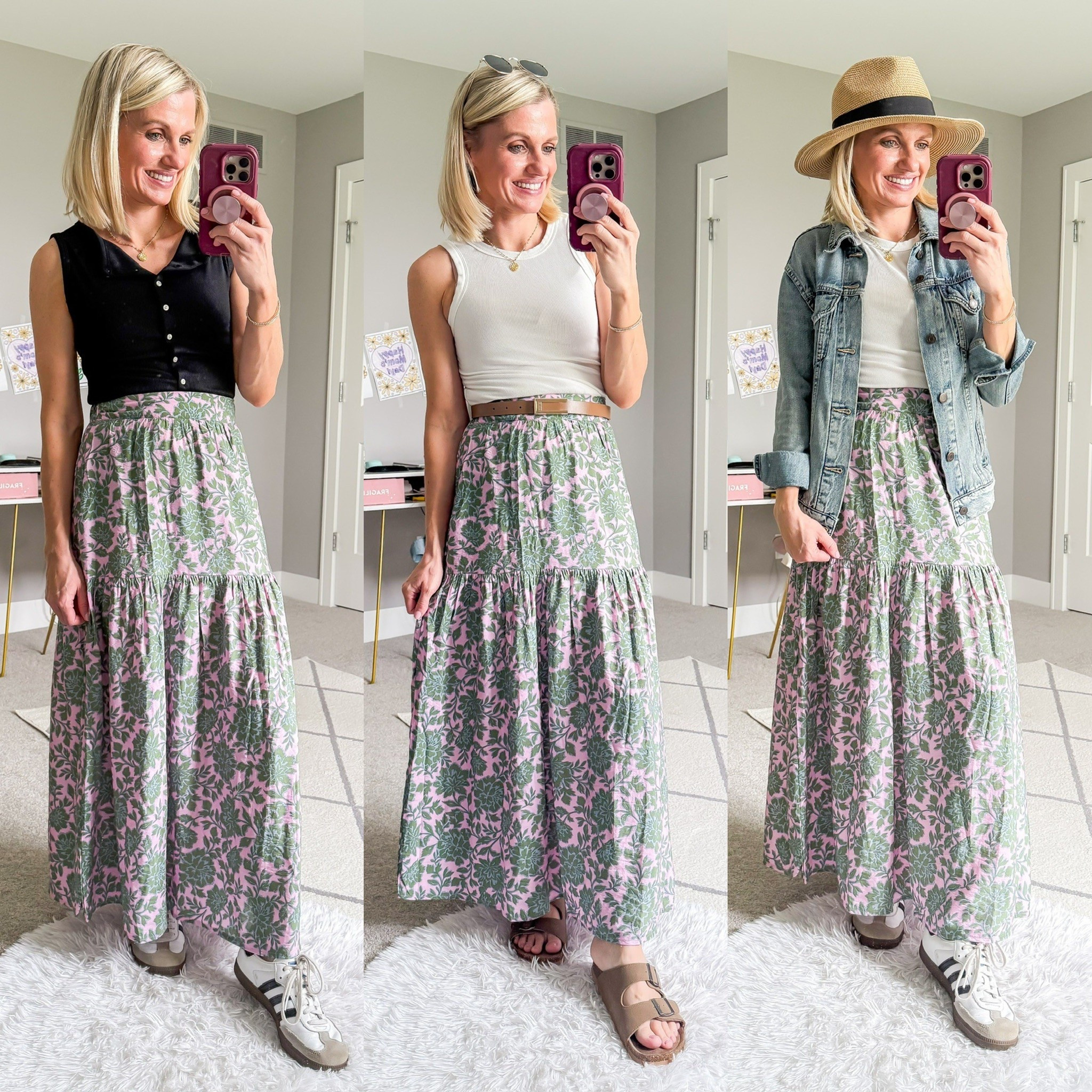 Summer capsule wardrobe outfits with a maxi skirt  

#LTKPetite #LTKSeasonal #LTKStyleTip