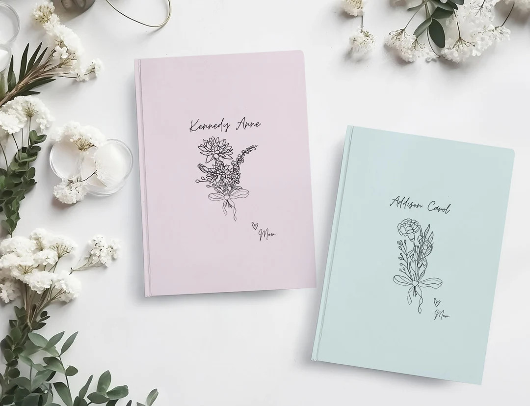 Birth Flower Dear Daughter Journal, Letters to My Daughter Hard Cover Notebook, Dear Daughter Jou... | Etsy (US)