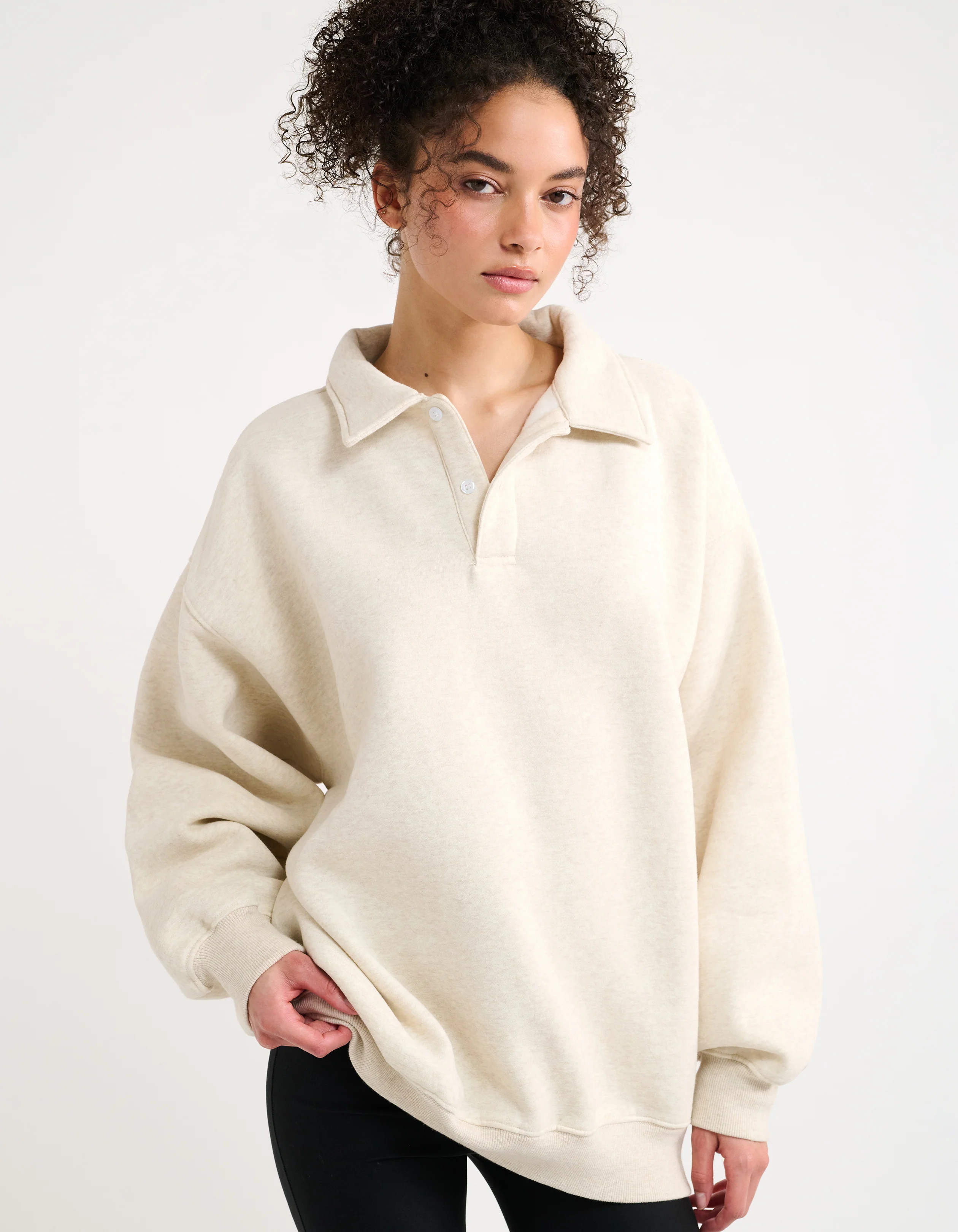 Airport Sweatshirt in Oat | Shop Women's Travel Wear | Rumored