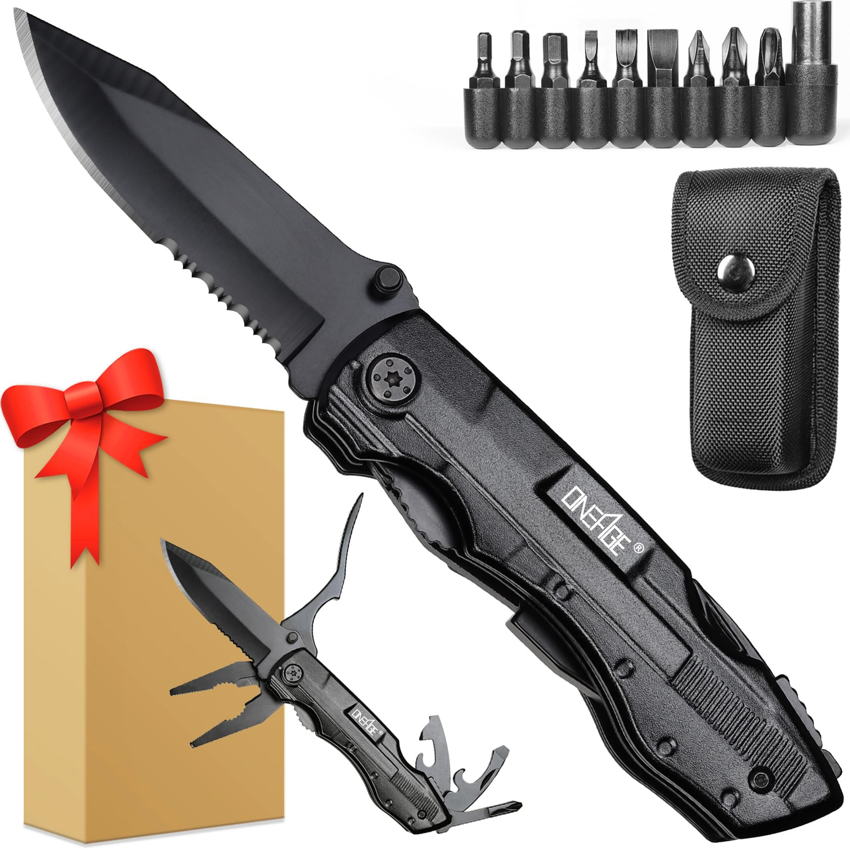 Gifts for Men Him Dad, Pocket Multitool Knife, Christmas Stocking Stuffers for Men, Anniversary B... | Amazon (US)