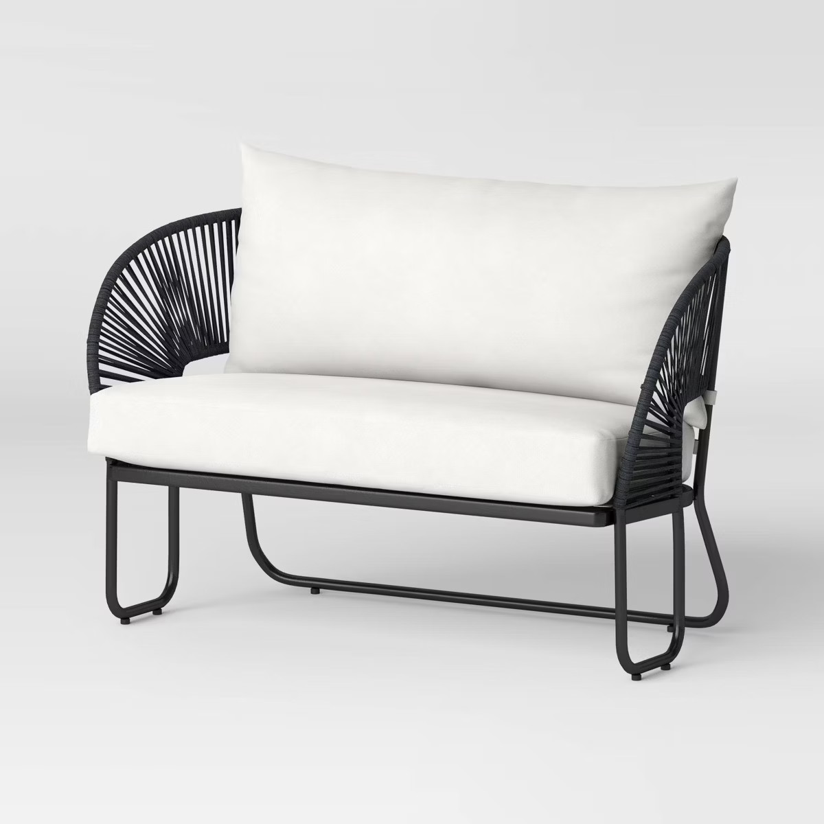 Mackworth Rope Patio Loveseat - Black - Threshold™ | Target