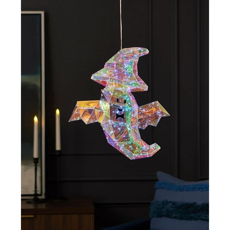 Seasonal LLC Halloween LED Lights - Prismatic Iridescent Wizard Ghost 16" | Walmart (US)