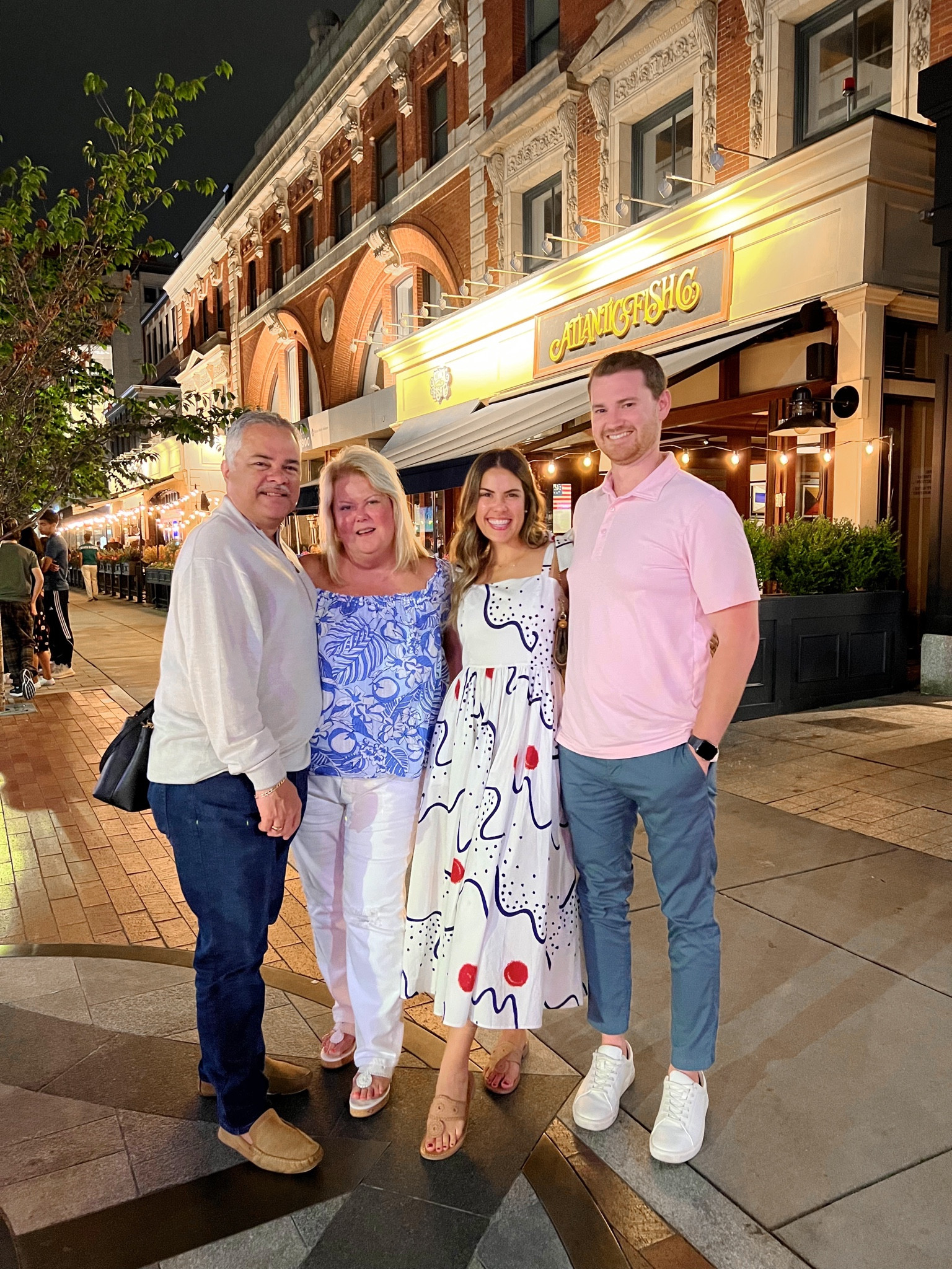 Dinner in Boston 📍
.
#hunterbellnyc #summer #dress 

#LTKshoecrush #LTKSeasonal #LTKtravel