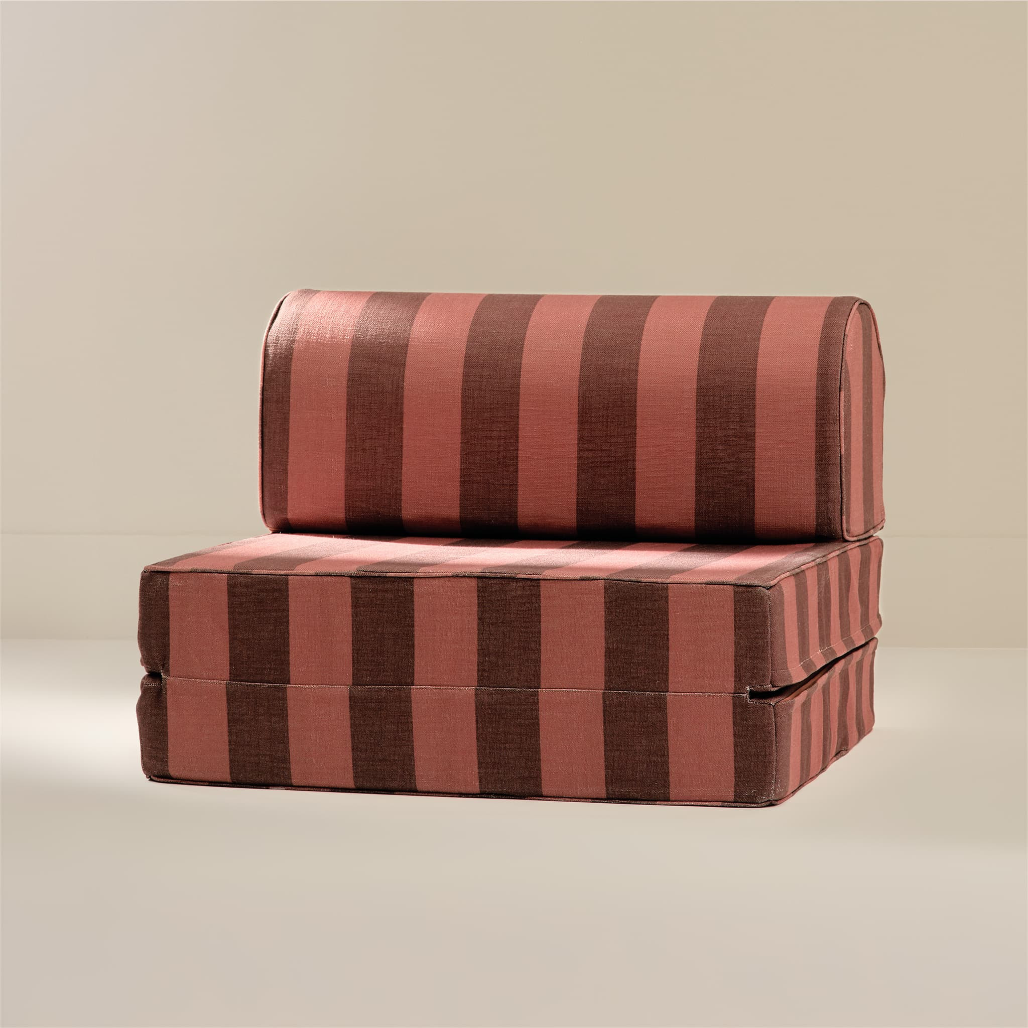 Red Striped Play Couch Seat | Harlan in Clove & Saddle | House of Noa | House of Noa