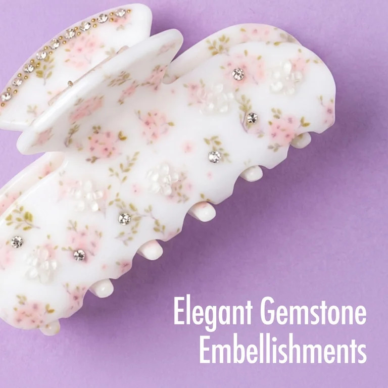 Goody Faux Fleur Claw Clip, Hair Accessory, Floral Print, 1 Ct | Walmart (US)