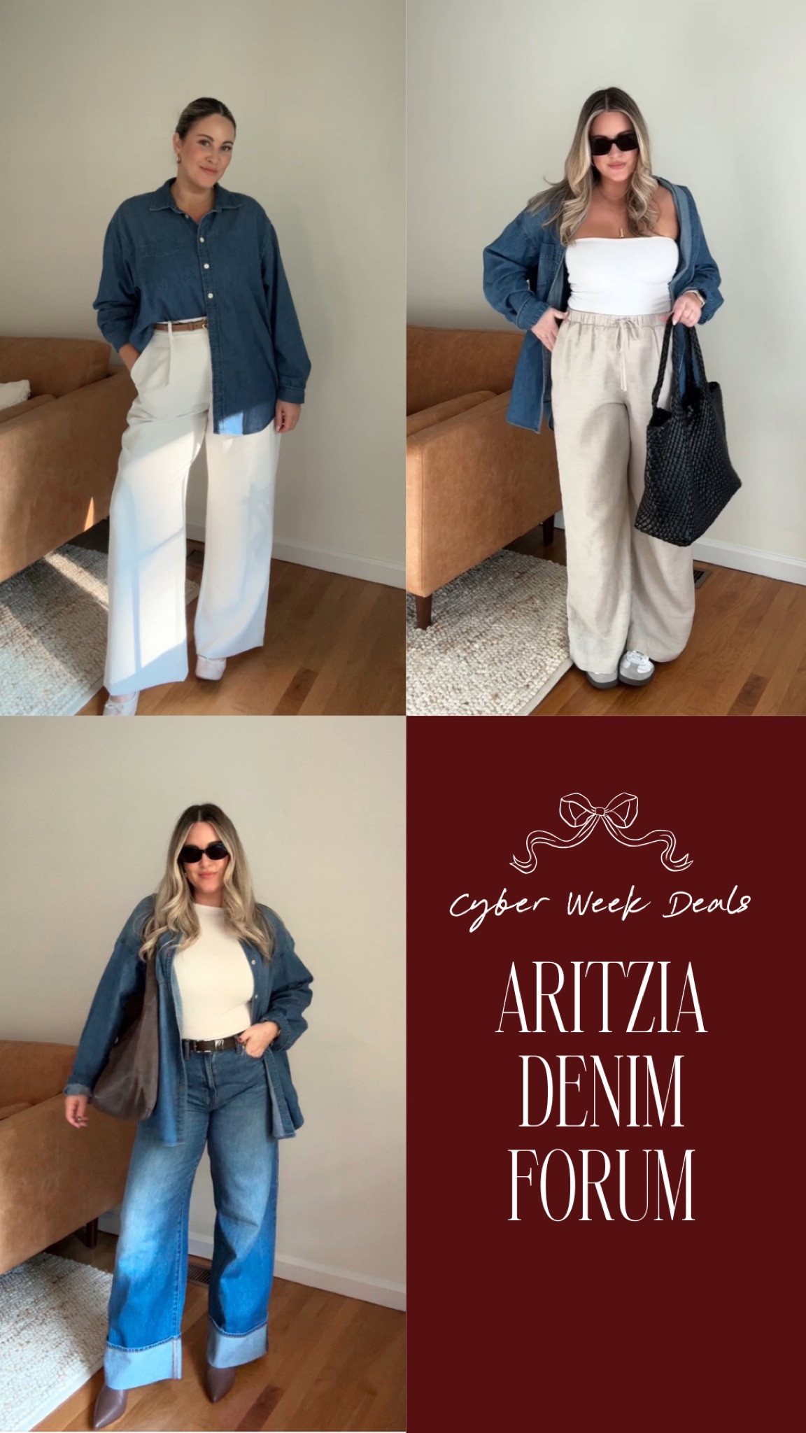 Most-worn Aritzia denim forum top is 40% off!! Size M is oversized. Shade is “5 yrs kiss n tell bl"

#LTKGiftGuide #LTKCyberWeek #LTKHoliday
