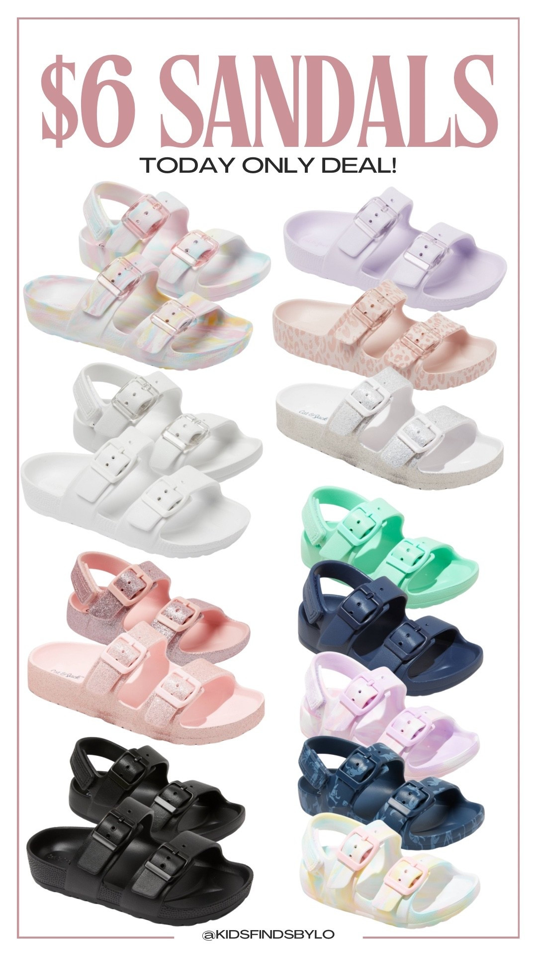 $6 sandals for toddlers & big kids! Today only deal!

#LTKBaby #LTKSaleAlert #LTKKids