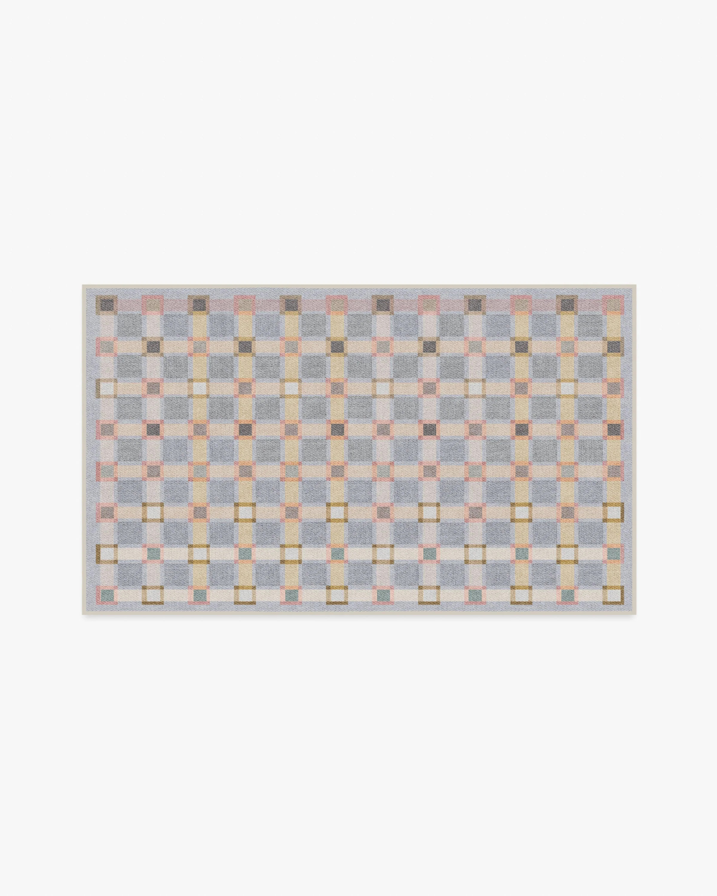 Maja Stone Blue Multicolor Flatwoven Rug | Ruggable US | Ruggable
