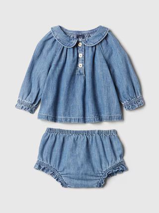 Baby Ruffle Denim Outfit Set | Gap (US)