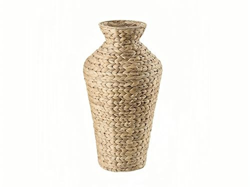 Natural Water Hyacinth Floor Vase, 22 Inch Tall Large Woven Basket for Dried Flowers, Boho Decorative Planter for Living Room, Farmhouse Entryway Home Decor,Bohemian vase | Amazon (US)
