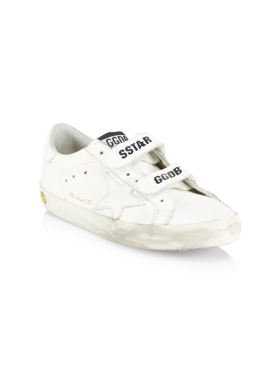 Golden Goose Little Girl's &amp; Girl's Old School Leather Sneakers | Saks Fifth Avenue