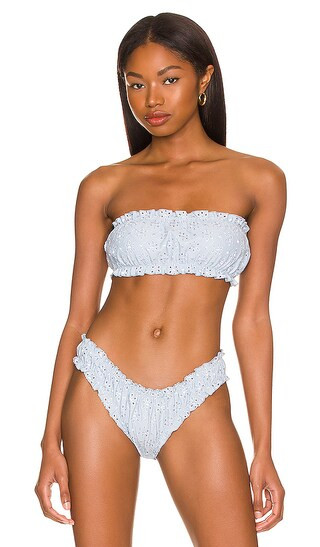 Lee Bikini Top in Ash Eyelet | Revolve Clothing (Global)