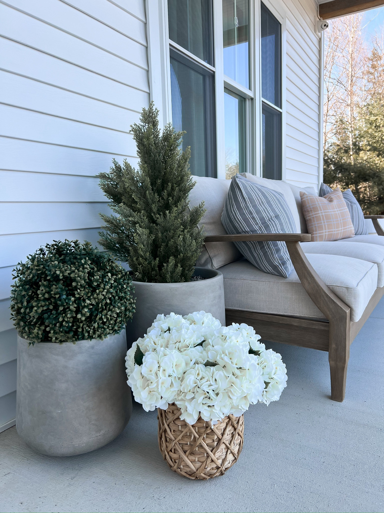 Details on the front porch. 💖

These planters are AMAZING. We grabbed them from Wayfair back in the spring and we constantly get compliments on them!! Also grabbed faux greenery to put in there 🤪

Wayfair is having their HUGE Labor Day Sale this weekend! 🇺🇸 Linking all of our big home decor pieces for you!! 

#LTKSeasonal #LTKHome #LTKSaleAlert