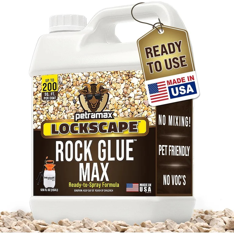 PetraMax Lockscape Rock Glue for Landscaping, 1 Gallon - 100% Permeable & Pet-Safe Landscape Adhe... | Walmart (US)