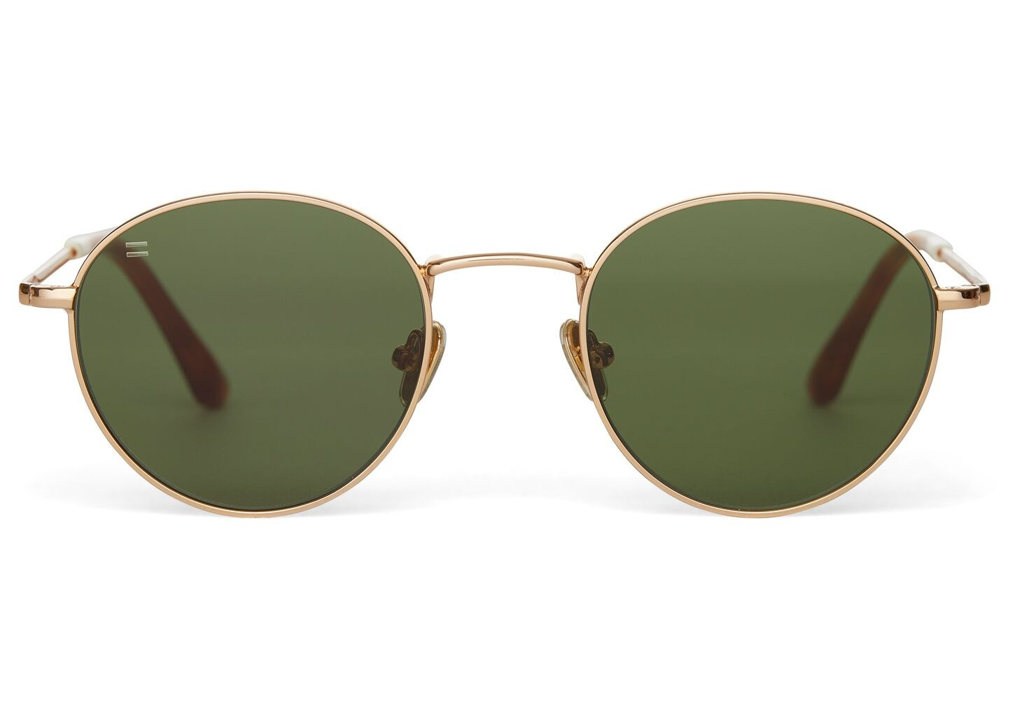Brooklyn Shiny Yellow Gold | Bottle Green Lens | TOMS (US)
