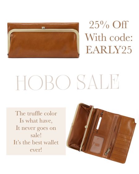 Hobo 25% off sale!!! Use code: EARLY25 this is the best wallet ever!! 

#LTKItBag #LTKOver40