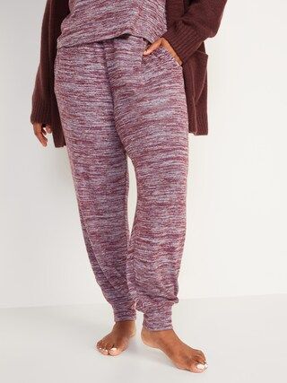High-Waisted Plush-Knit Jersey Jogger Pants for Women | Old Navy (US)