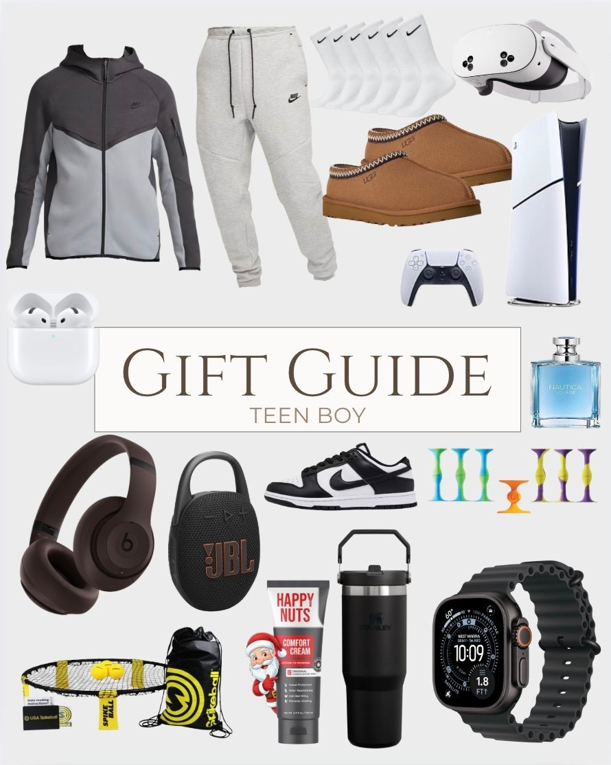 Gift guide for teen boys

gaming headset for teens
portable bluetooth speaker
LED strip lights for bedrooms
Nike & Adidas athletic gear
wireless earbuds for school
PC desk accessories for gamers
mini basketball hoop for doors
graphic hoodies for teen boys
coding + STEM project kits
skateboard & scooter accessories

#LTKGiftGuide #LTKHoliday #LTKKids