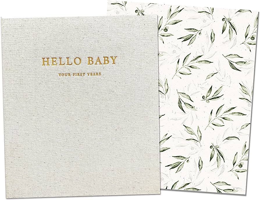 Peachly Unisex Baby Memory Book | Minimalist First Year Keepsake for Milestones | Simple Scrapboo... | Amazon (US)