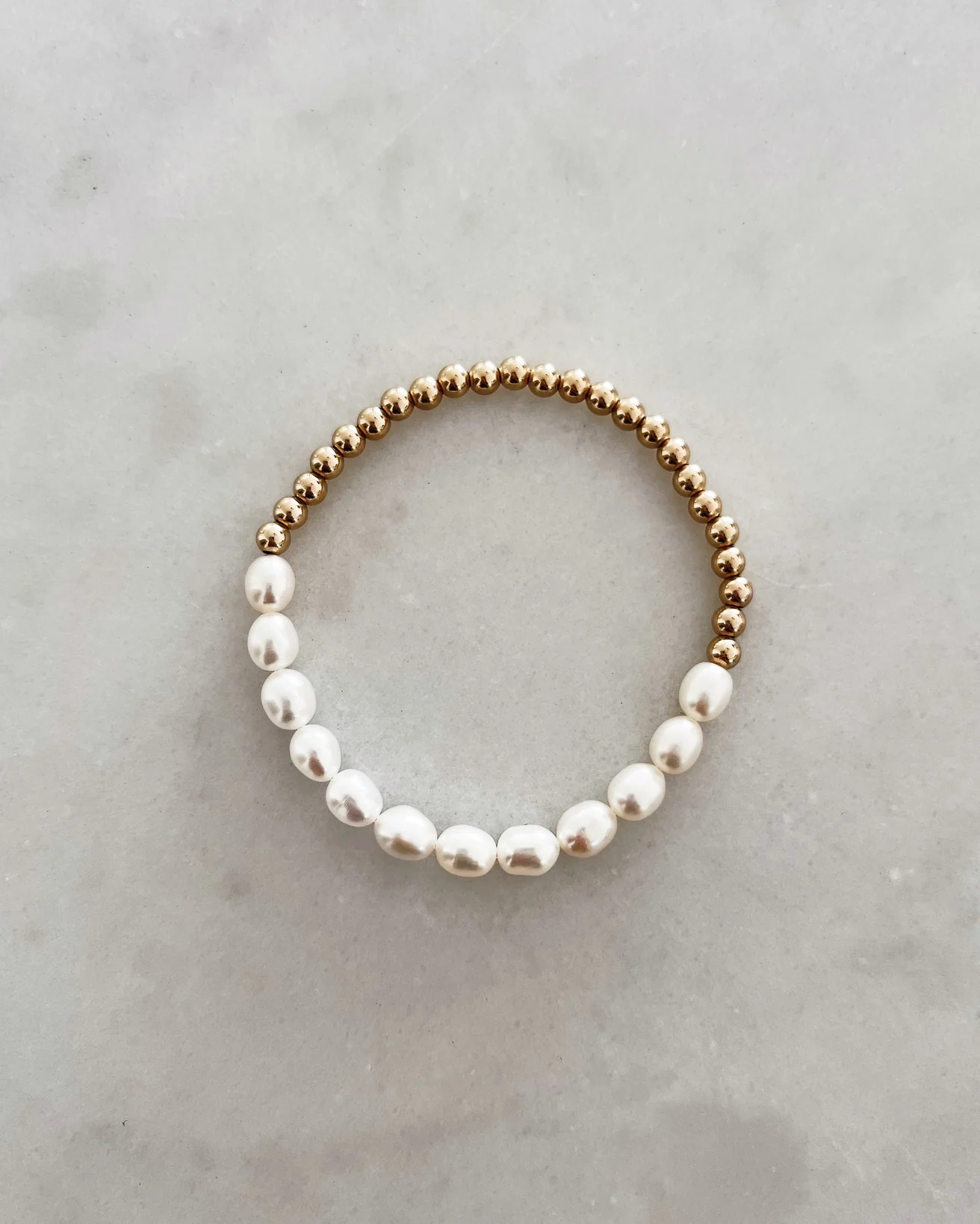 FRESH WATER PEARL & GOLD BEAD | Stylin by Aylin