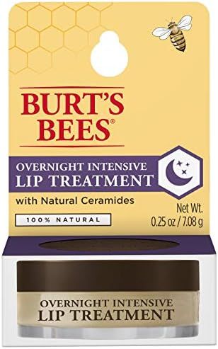 Burt's Bees Lip Care Mothers Day Gifts, Moisturizing Lip Care Gift for Mom, Overnight Intensive T... | Amazon (US)