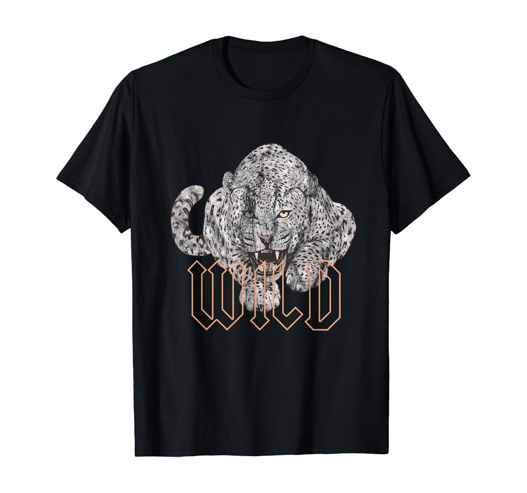 Wild Jaguar Leopard Cheetah Print Graphic T-Shirt | Amazon (US)