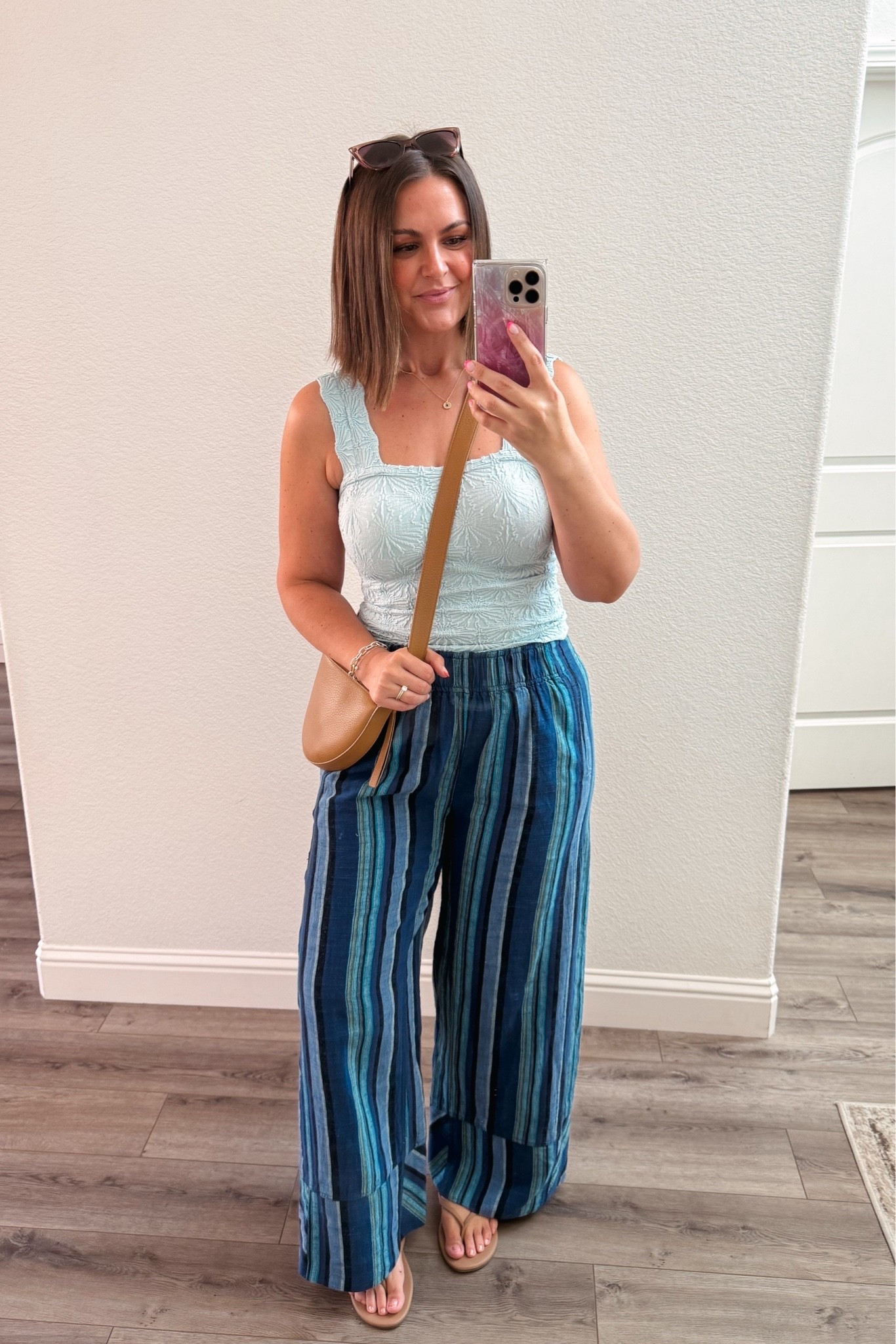 Casual summer outfit
Tank, large
Pants, medium (sized down)
Sandals, true to size
Linked a bunch of crossbody bags & sunglasses too!

Size 12, midsize, casual style, ootd, summer style

#LTKootd #LTKMidsize #LTKOver40