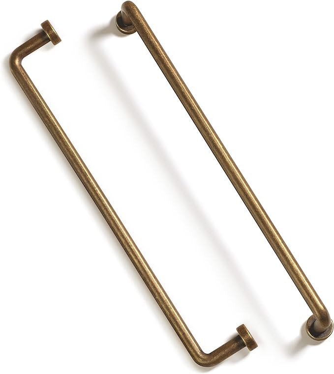 Goo-Ki 6 Pack Vintage Cabinet Bar Pulls 12.6'' Hole Center Retro Brass Drawer Handles Closet Clas... | Amazon (US)