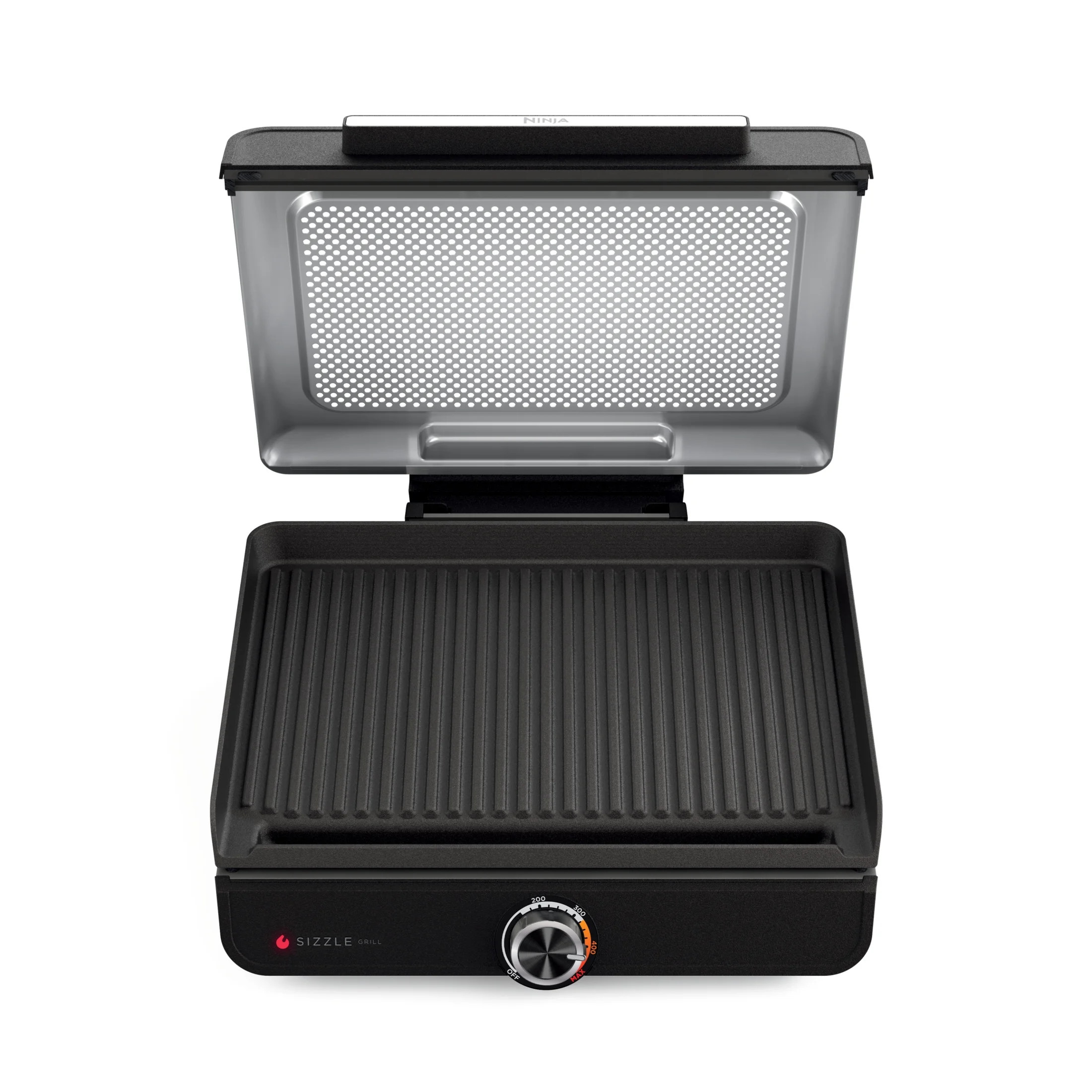 Ninja Sizzle 4-6 Serving Indoor Electric Grill w/ Nonstick Grill Plate, Edge-to-Edge Heating, GR1... | Walmart (US)