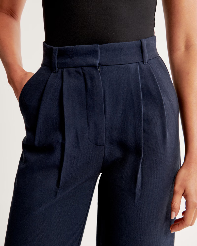 A&F Sloane Tailored Wide Leg Pant | Abercrombie & Fitch (UK)