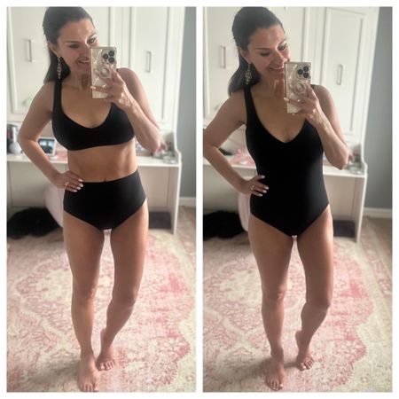 Great swimwear from Spanx - use code CANDACEPXSPANX to save 10%. Per usual, I sized up one size to M in the swimsuits  

#LTKStyleTip #LTKSwim #LTKFindsUnder100