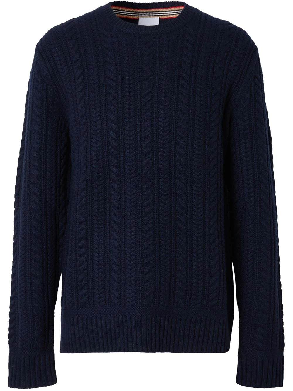 Burberry Blue Cable Knit Cashmere Sweater, Brand Size Large | Jomashop.com & JomaDeals.com