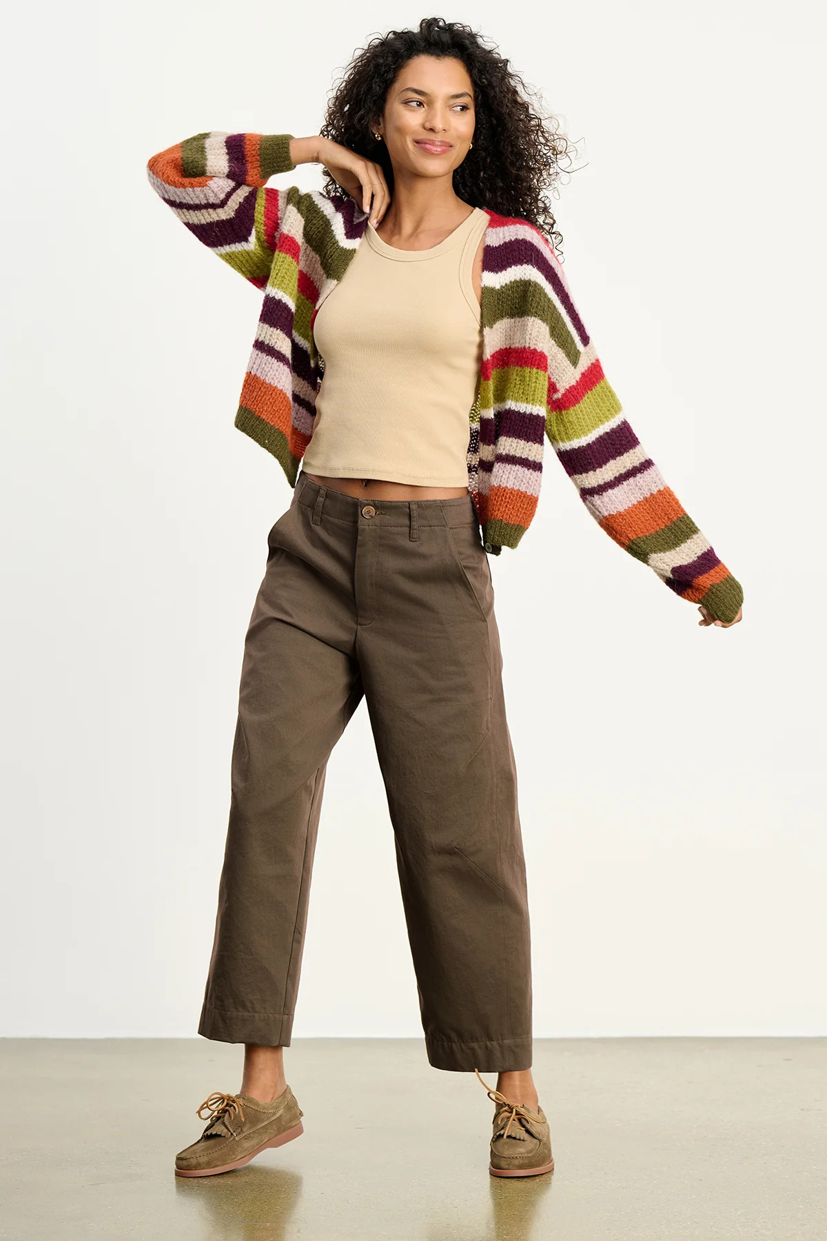 DARIA COTTON TWILL CURVED LEG PANT | Velvet by Graham & Spencer