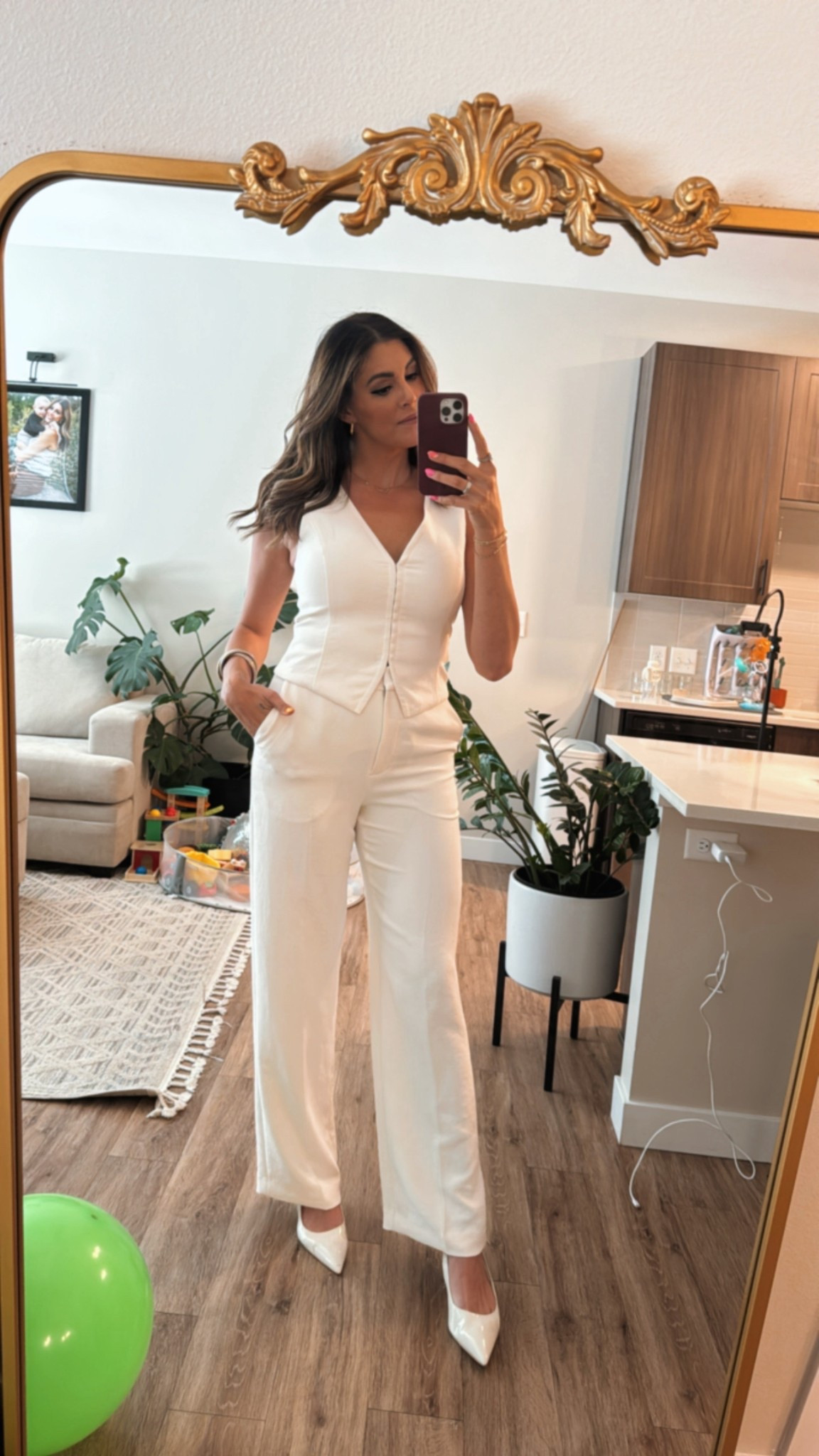 The most perfect fitting vest and matching pants 🤍

#LTKStyleTip #LTKWorkwear