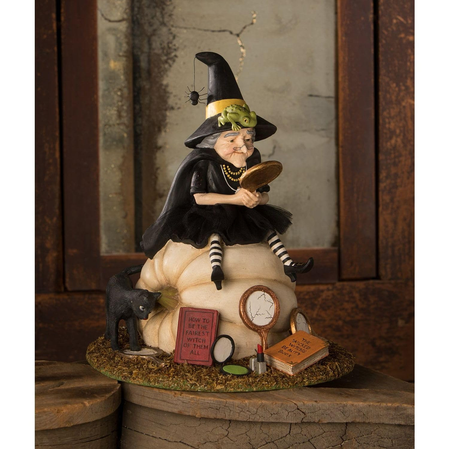 Bethany Lowe Resin The Fairest Witch of Them All Halloween Figurine, Black, TD3156 | Amazon (US)