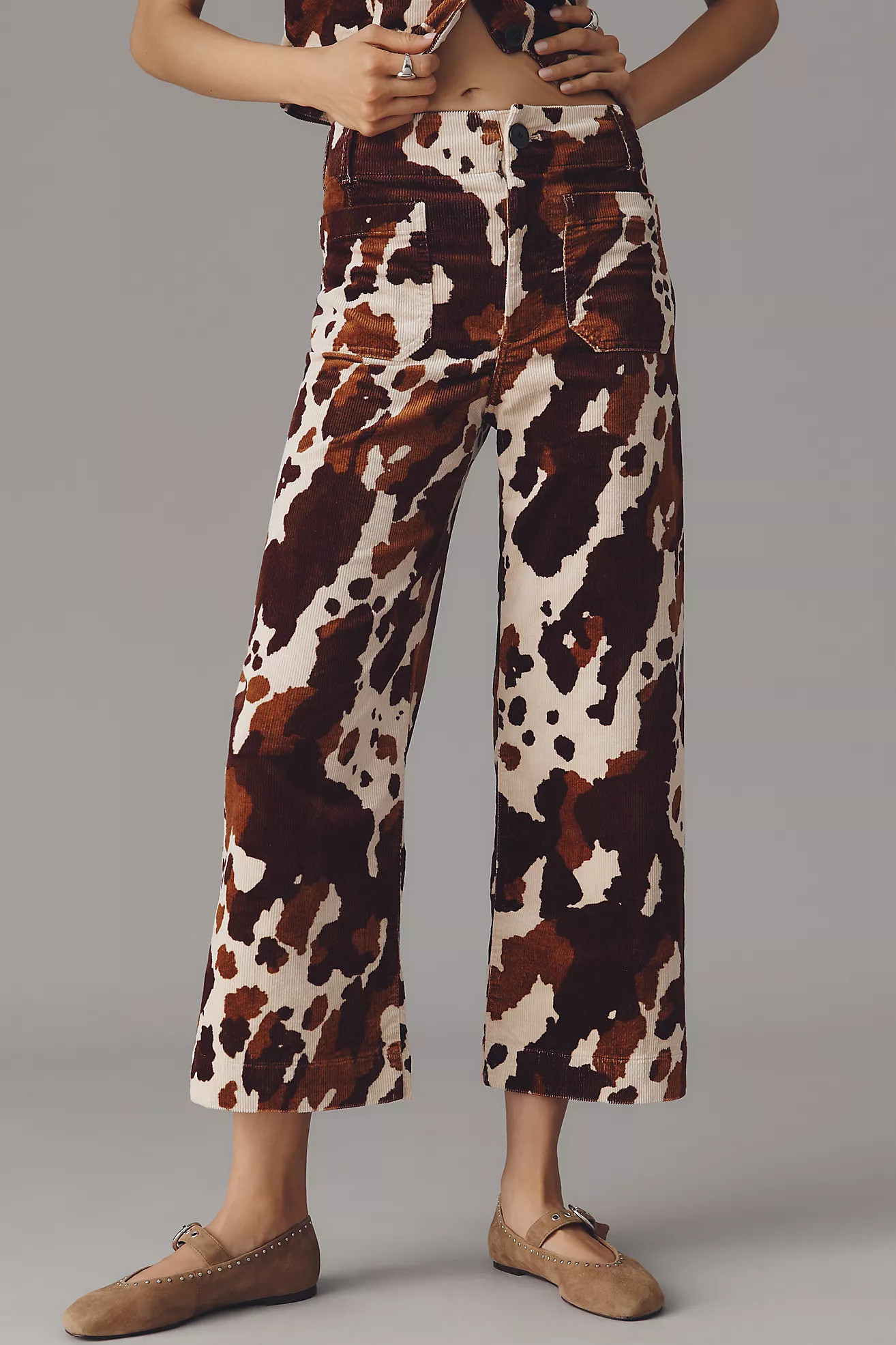 The Colette Corduroy Crop Wide-Leg Pants by Maeve | Anthropologie (US)