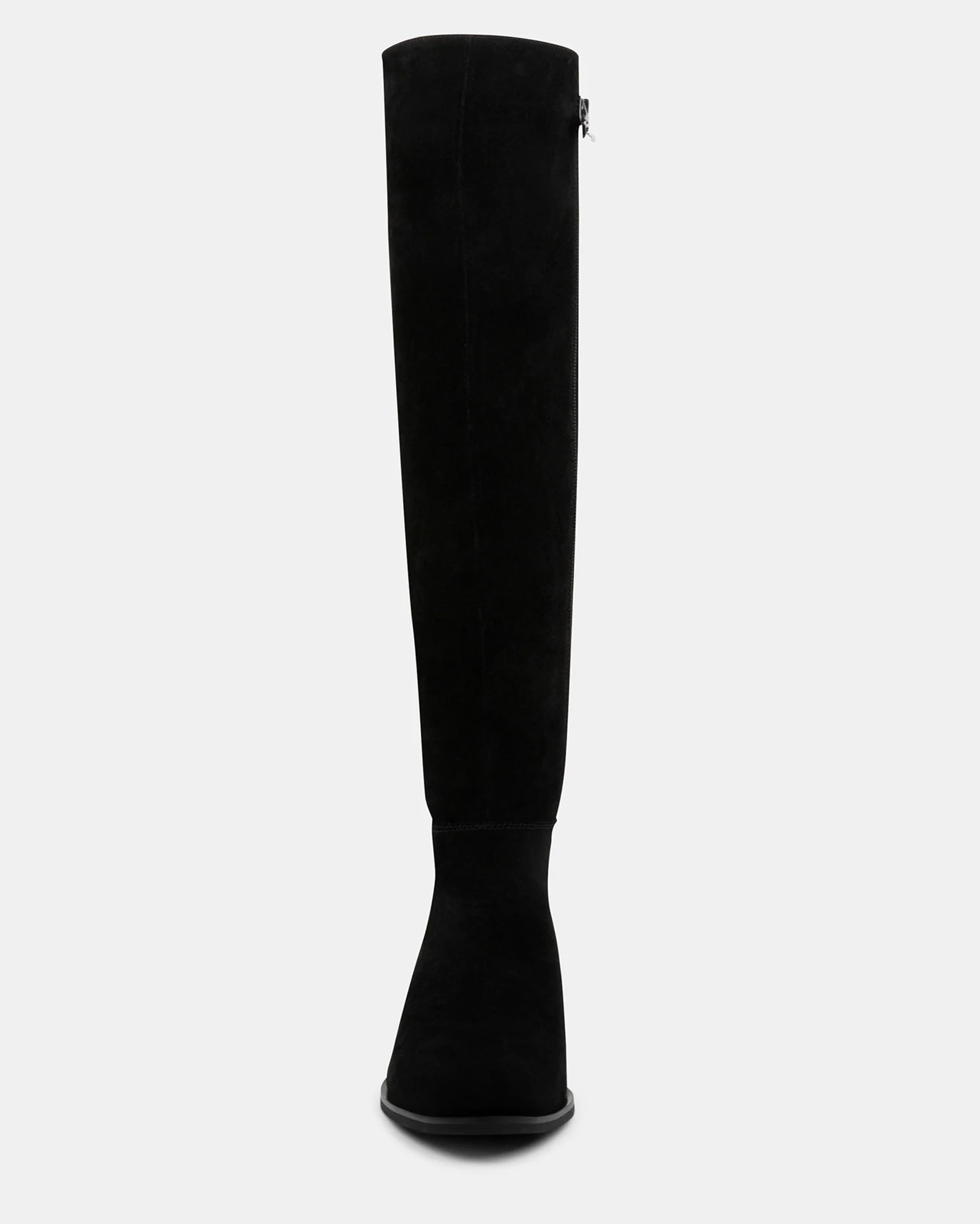 CHARLIES Black Suede Knee High Boots | Women's Designer Boots | Steve Madden (Canada)