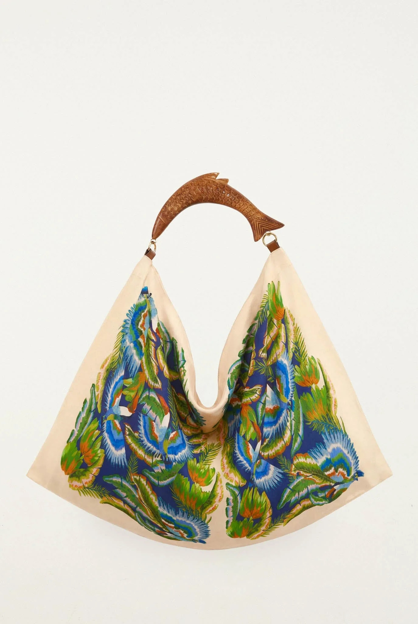 Sand Birds Satin Medium Scarf Bag | FARM Rio | FarmRio (US)