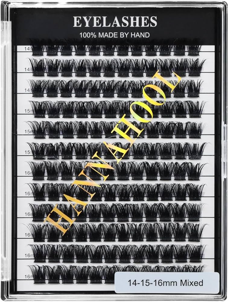 Hannahool Mixed 8-12-14-16mm/8-10-12-14mm/10-12-14-16mm/14-15-16mm Wide Stem Individual False Eye... | Amazon (US)