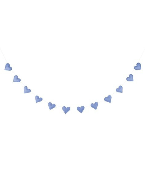 Heart Felt Garland - Serenity Blue | The Little Market