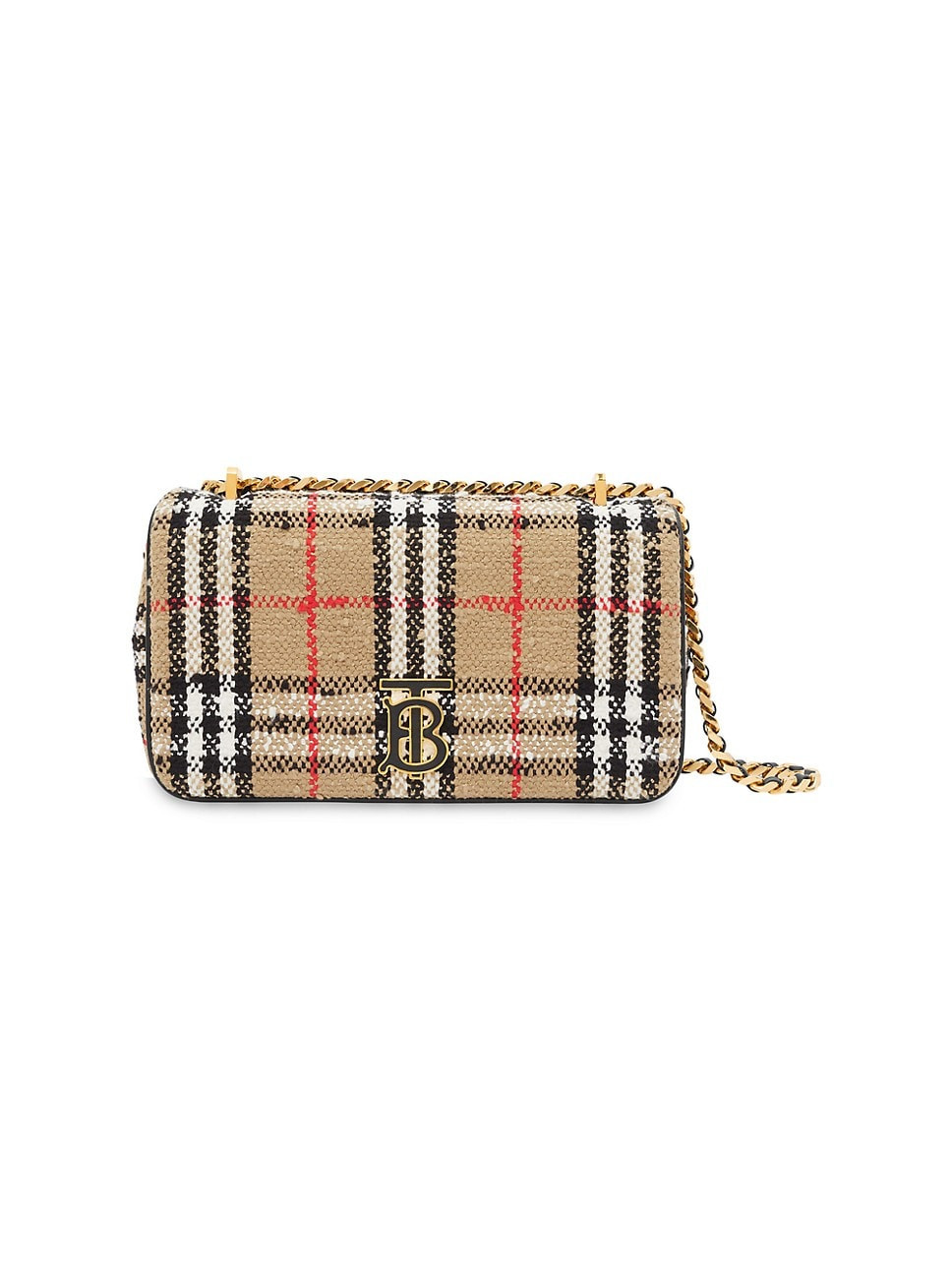 Small Lola Check Bouclé Crossbody Bag | Saks Fifth Avenue