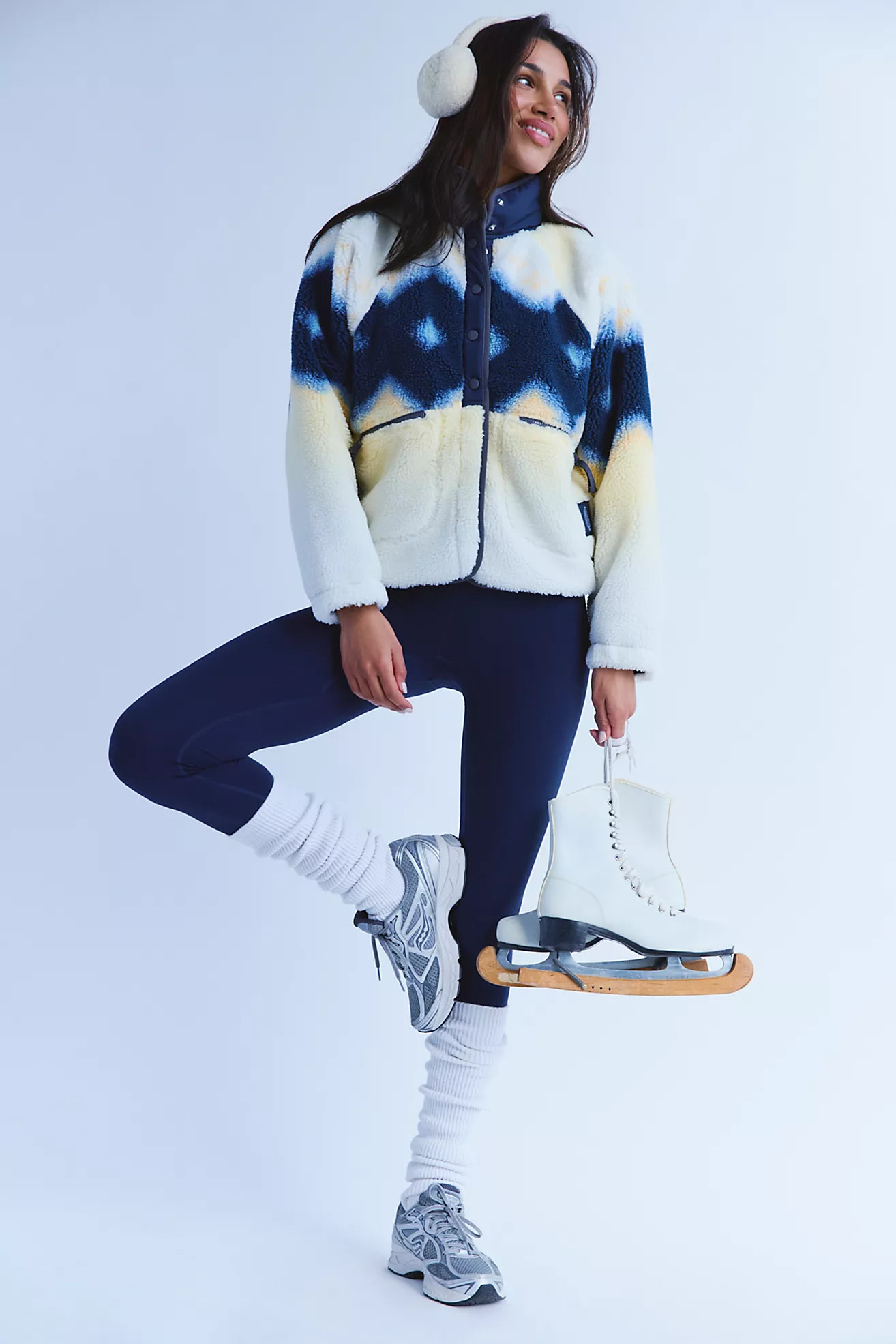 Hit The Slopes Printed Fleece Jacket | Free People (Global - UK&FR Excluded)