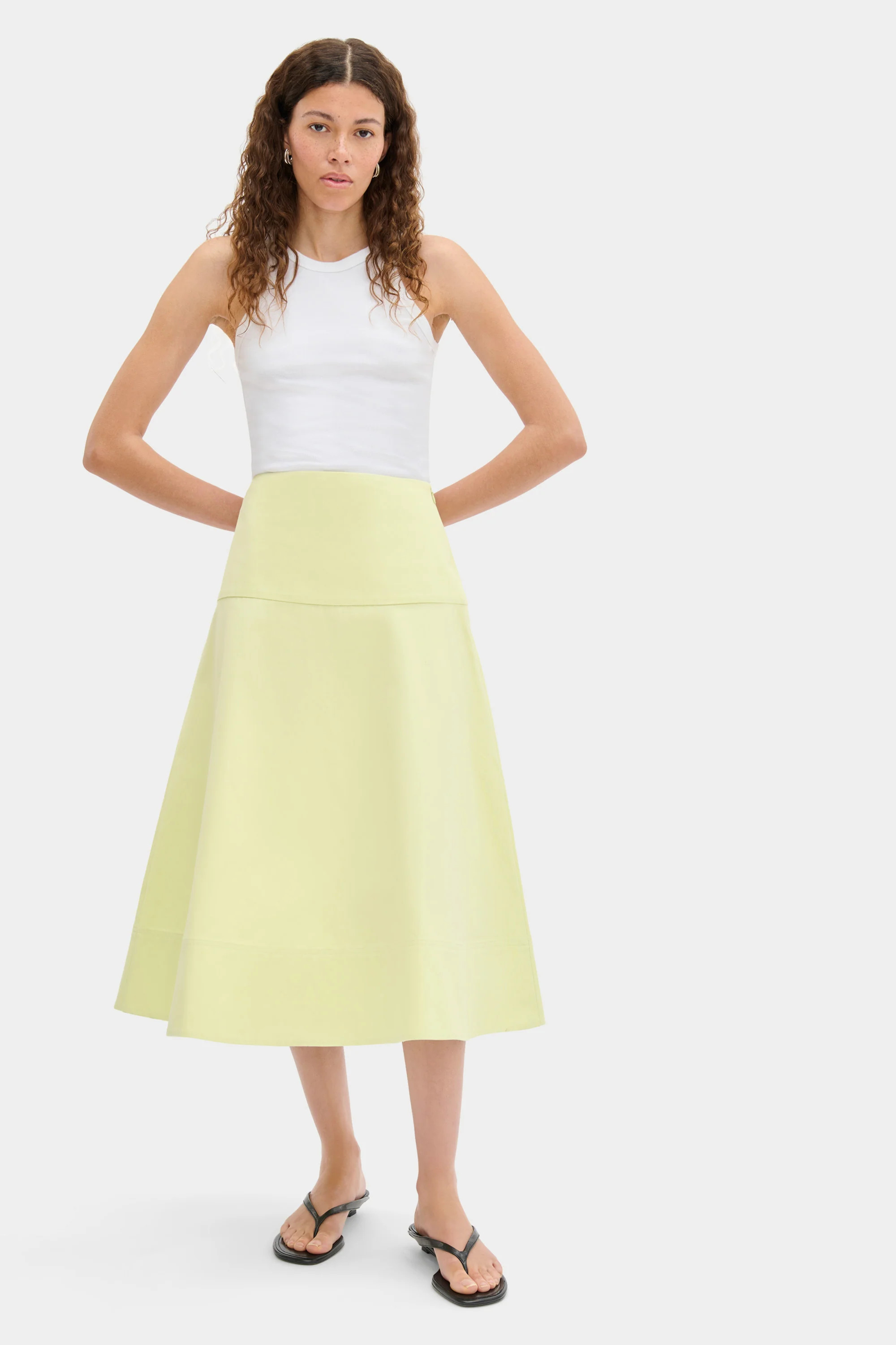 ALIGNE Midi Skirt - Green | Merida | ALIGNE UK & EU
