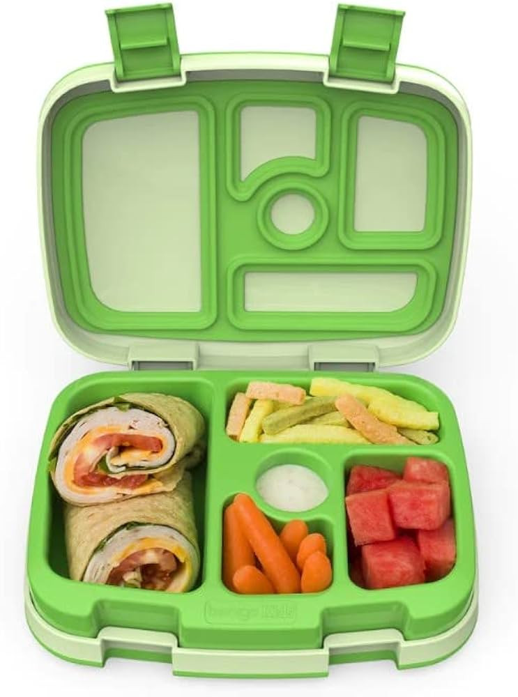 Bentgo® Kids Bento-Style 5-Compartment Lunch Box - Ideal Portion Sizes for Ages 3 to 7 - Leak-Pr... | Amazon (US)