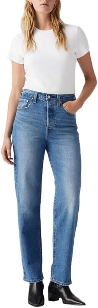 Levi's Women's Ribcage Straight Ankle Jeans | Amazon (UK)