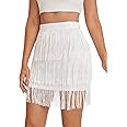 Verdusa Women's Fringe Trim High Waist Short Pencil Bodycon Skirt | Amazon (US)
