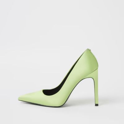 Mint green high heeled court shoes | River Island (UK & IE)