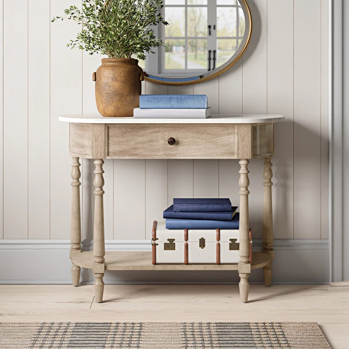 Aberdale 40'' Console Table with Marble Top | Wayfair North America
